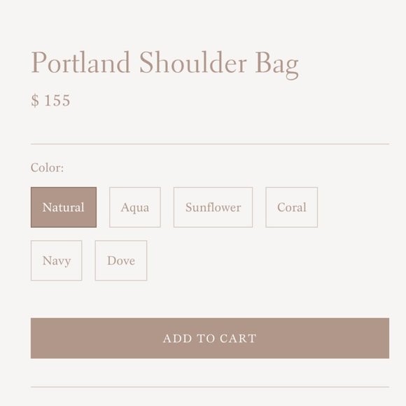 NWT Mar Y Sol Portland Shoulder Bag Natural - Picture 2 of 8